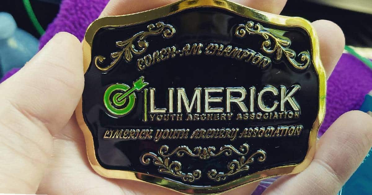 Limerick Youth Archery Association 2024 Coach-Am Tournament - Belt Buckle